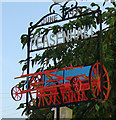 Peasenhall village sign (detail)