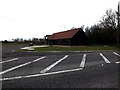 TL9862 : The Stag Cafe off the former A14 by Geographer
