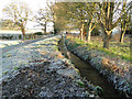 Aqueduct feeding nearby lake