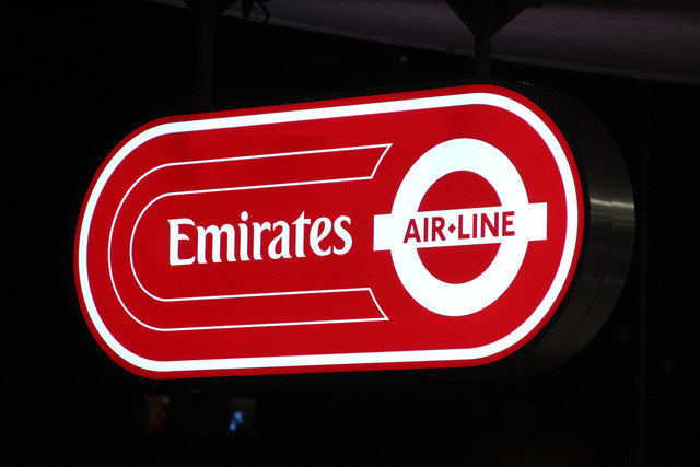 Emirates Airline sign
