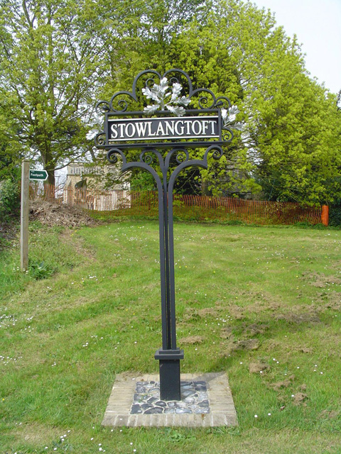 Stowlangtoft village sign