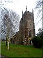 TL2549 : Tower of St John the Baptist, Cockayne Hatley by Bikeboy