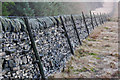 SD9824 : Dry stone wall alongside Dick's Lane, Erringden by Phil Champion