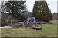 Farm machinery and outbuildings at Black Dyke