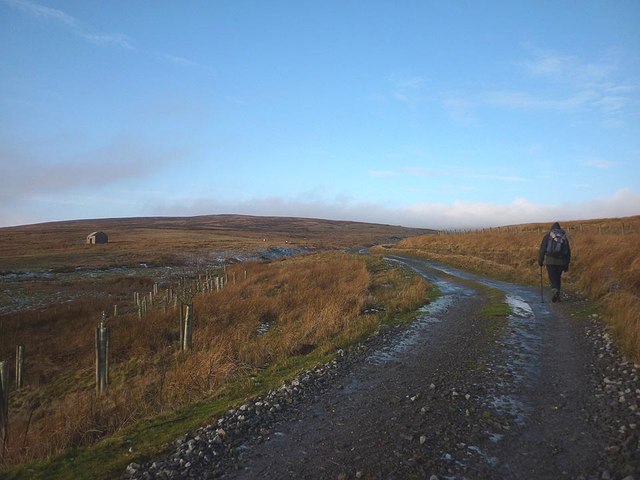 Grouse shooters' track above Hargill Beck
