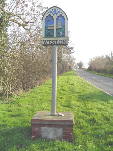 Weston village sign