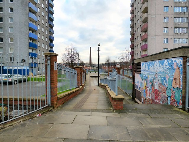 Footpath off Stockport Road