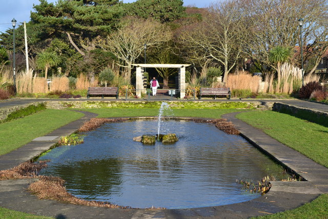 Pond In Fisherman's Walk Gardens © David Martin Cc-by-sa 2.0 