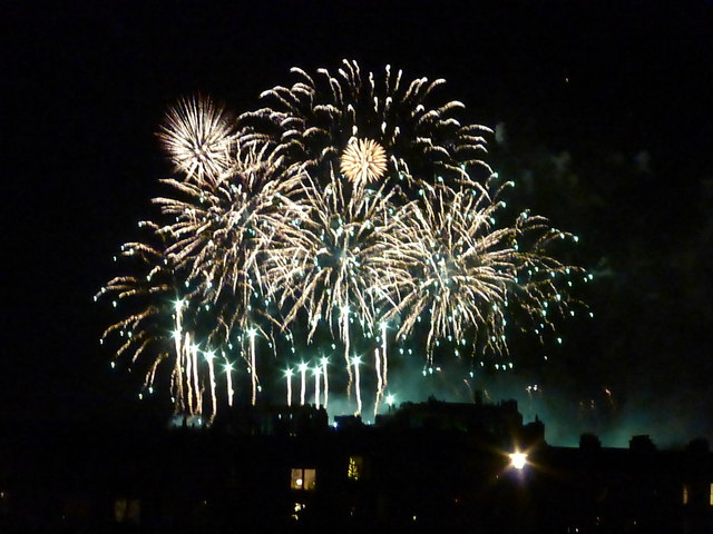 Hogmanay Fireworks over Edinburgh Castle 2015
