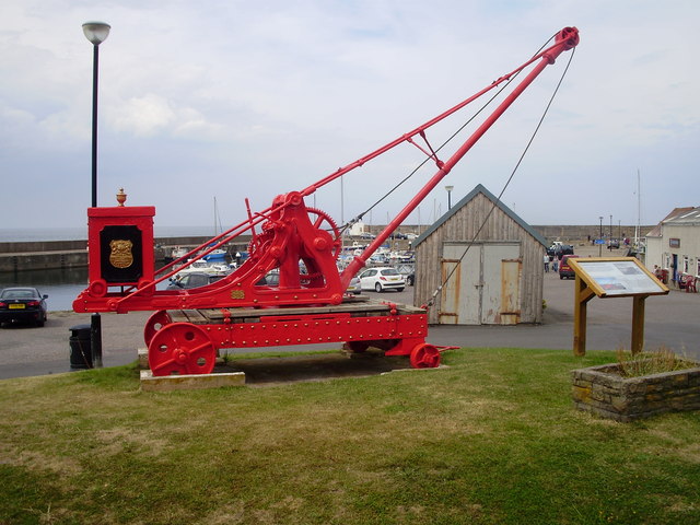 Hopeman Harbour Crane