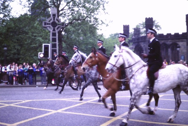 Mounted police on Princes Street