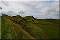 NY7868 : View west along Hadrian's Wall from Housesteads Crags by Christopher Hilton