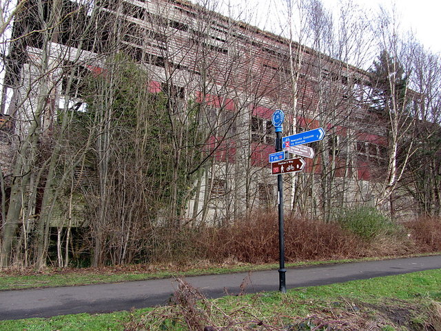 Signpost on Wylam Waggonway