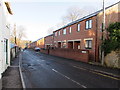 Row of brick houses in Brickrow, Stroud