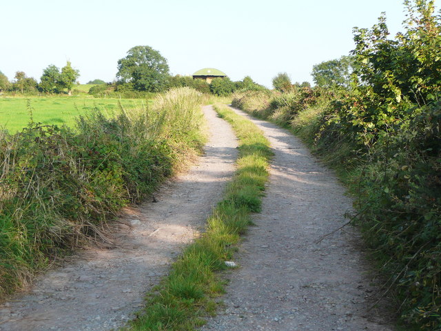 Farm track from a road junction