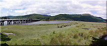 SH6918 : The Afon Mawddach upstream of Penmaenpool Bridge by Phil Champion