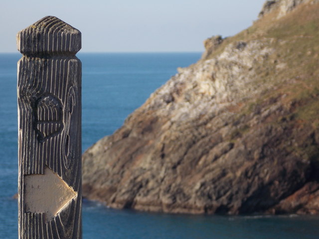 Trevose Head: a South West Coast Path... © Chris Downer cc-by-sa ...