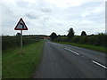 Approaching a bend on the A616