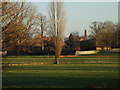 Boiler house chimney, Myton Hamlet hospice, Myton, Warwick