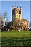SO9445 : Tower of Pershore Abbey by Philip Halling
