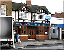 TQ0584 : Uxbridge High Street:  The 'Crown and Sceptre' by Dr Neil Clifton