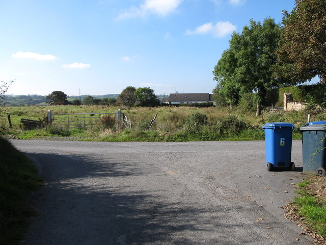 Junction with farm access road on Cregganbane Road