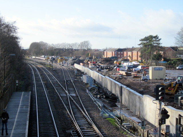 Bromsgrove Station Works January 2015