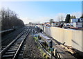 Bromsgrove Station Works From Platform Level January 2015