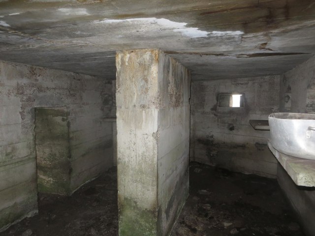 Interior of Pillbox north west of Bowden Doors