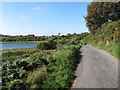 Lurgancullenboy Road running alongside the lough