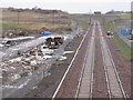 NT3170 : Looking north from the Shawfair Bridge by M J Richardson