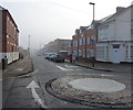 Mini roundabout along Duncan Road