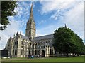 SU1429 : Salisbury Cathedral from the north-west by Stephen Craven