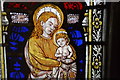 Detail, Stained glass window, Christ church, St Leonards