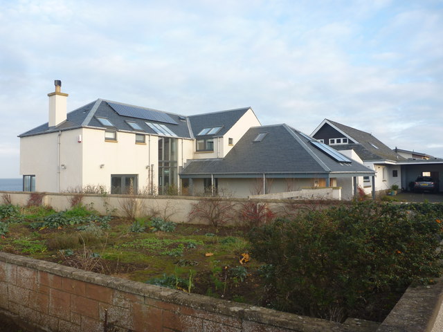 East Lothian Townscape : New House At Roxburghe Park, Dunbar by Richard West