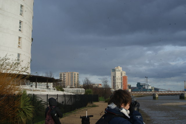 View of Meadow Court, Parkside Court and Waterside Heights from Thames Barrier Park #3