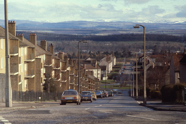 North on Newhouse Road, Letham, Perth, April 1979