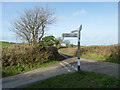 Road junction near High Beara, Landscove