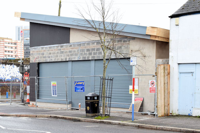 New supermarket, Sandy Row, Belfast (January 2015)