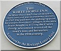 White Horse Inn, blue plaque