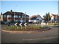 Colham Green: A437 Harlington Road / Lees Road roundabout