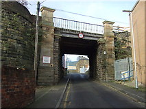 SE2421 : Railway bridge over George Street, Dewsbury by JThomas