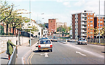 SX9373 : Entering Teignmouth from the west, 1987 by Ben Brooksbank