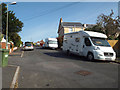 Northwest leg of Livingstone Road near Paradise Road, Teignmouth