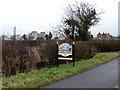 Sturton le Steeple boundary sign