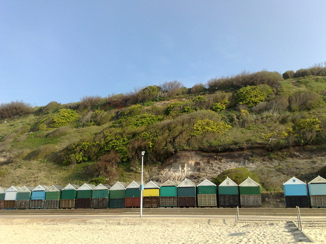 Bournemouth: seafront beach huts
