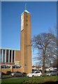 TQ0979 : Hayes: Campanile tower of The Immaculate Heart of Mary Catholic Church by Nigel Cox