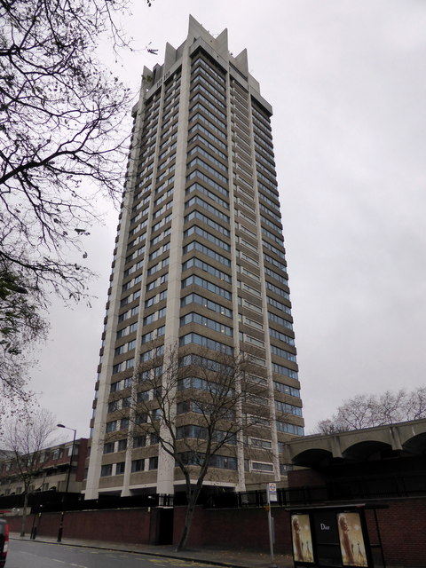 Basil Spence's tower at Hyde Park... © PAUL FARMER cc-by-sa/2.0 ...