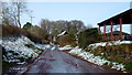 Approaching Home Farm, Treberfydd