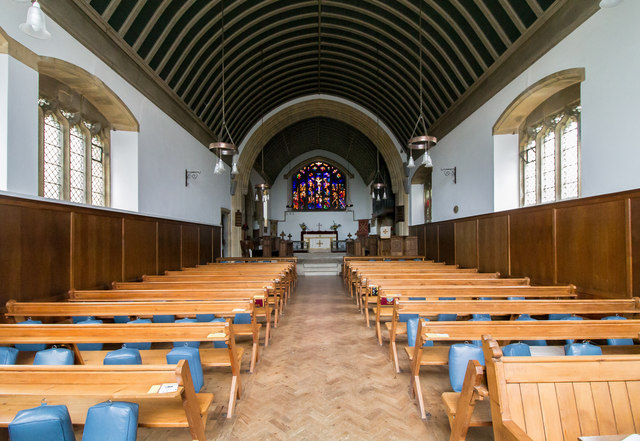 Interior, St Luke's church, Chiddingstone Causeway